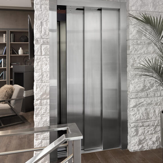 Elvoron HR/MR Home Elevator. Luxury residential lifts for custom homes. Elder care accessibility in DFW, Dallas.