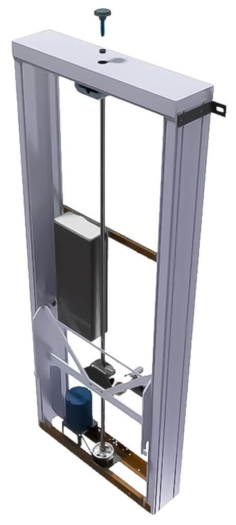 Genesis Leadscrew Drive mechanism for vertical platform lift. Efficient residential lifts and home elevator alternative in DFW.