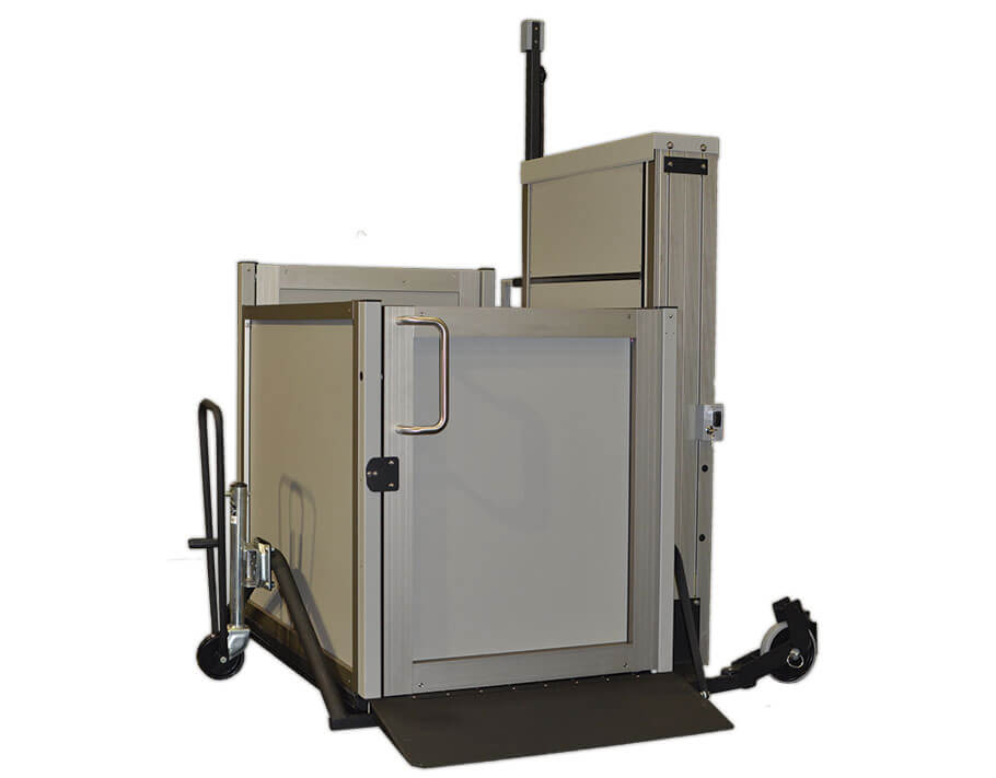 Staage portable vertical platform lift. Residential lifts and accessibility solutions in DFW, Texas.