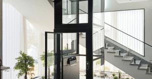 Luxury residential elevator installed in a multi-story North Texas home to support accessibility and property value