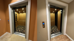 A licensed Texas elevator contractor completing a home elevator installation, representing the design, permitting, and inspection timeline in North Texas